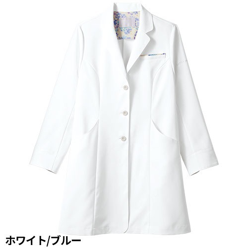 ドクターコート 白衣 レディース 女性用 住商モンブラン ドクターコート レディス長袖 LW103-12、LW103-13 医師 薬剤師 医療 制服 ユニフォーム 病院 おしゃれ かわいい プロ仕様診察衣 実習衣 クリニック