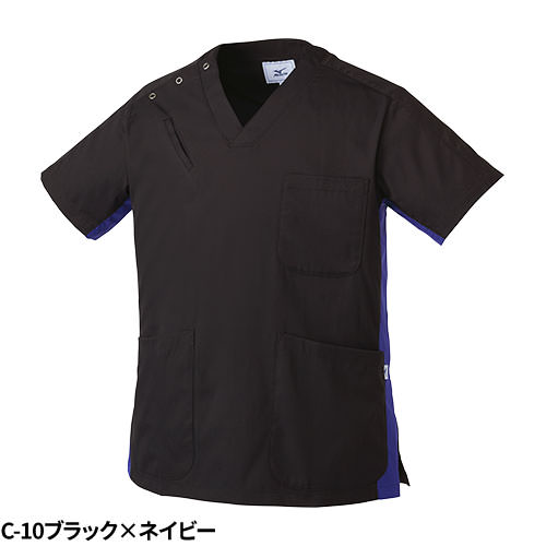 【メール便対応】スクラブ 白衣 医療 ミズノ MIZUNO ユニセックス 男女兼用 半袖 MZ-0073 医師 医者 看護師 ナース 研修医 医療用 人気 手術衣 オペ着 制服 ユニフォーム 伸びる 速乾 病院 小児科 歯医者 介護 かっこいい 可愛い かわいい おしゃれ