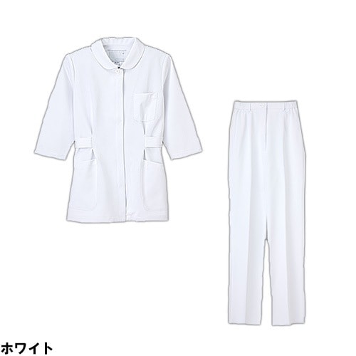 チュニック 看護衣 白衣 上下セット パンツ ナガイレーベン Naway