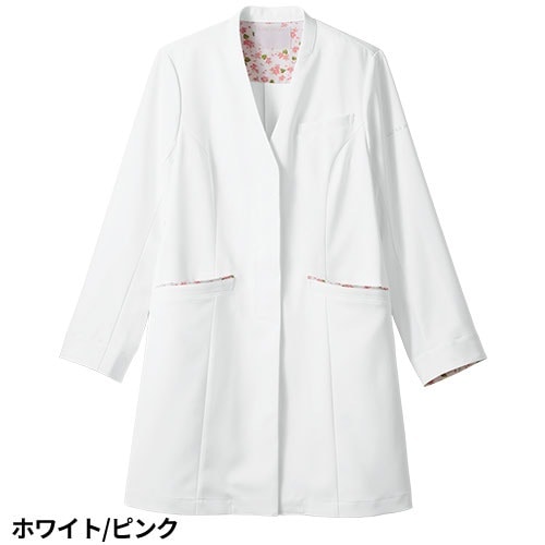ドクターコート 白衣 レディース 女性用 住商モンブラン ドクターコート レディス長袖 LW104-12、LW104-16 医師 薬剤師 医療 制服 ユニフォーム 病院 おしゃれ かわいい プロ仕様診察衣 実習衣 クリニック