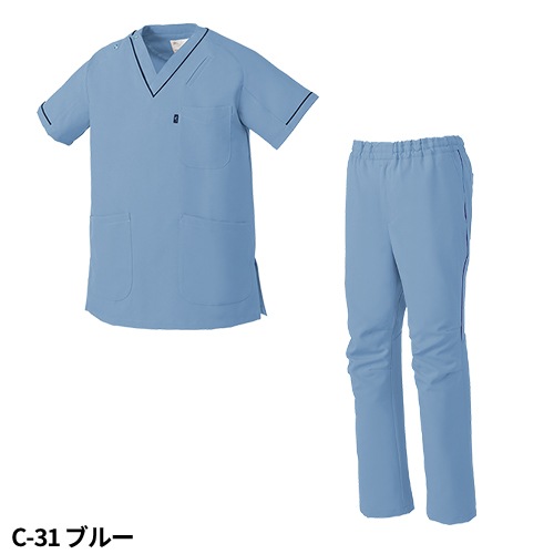 【メール便対応】スクラブ 白衣 上下セット パンツ MIZUNO ミズノ ユニセックス 男女兼用 医療 医師 医者 看護師 ナース 手術衣 MZ-0092 MZ-0093 MZ0092 MZ0093 人気 制服 ユニフォーム 病院 ストレッチ ポケット おしゃれ かわいい かっこいい