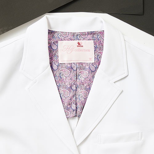 ドクターコート 白衣 レディス コート レディース 女性用 ワコール FOLK フォーク 長袖 HI403-1 医者 医師 薬剤師 医療 医療用 制服 ユニフォーム 病院 実験 実験衣 実習 実習衣 研究 おしゃれ かわいい 可愛い