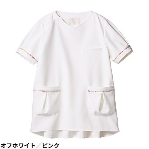 スクラブ 白衣 医療 住商モンブラン レディース 女性用 半袖 ローラアシュレイ LW602-12・22・83・62 医師 医者 看護師 ナース 研修医 医療用 人気 ペプラム ストレッチ かわいい 可愛い Vネック 軽い 病院 エステ おしゃれ 動きやすい ネーム刺繍