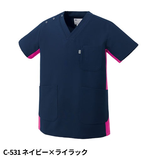 スクラブ 白衣 医療 ミズノ MIZUNO ユニセックス 男女兼用 半袖 MZ-0404 医師 医者 看護師 ナース ナース服 人気 制服 ユニフォーム ポケット ストレッチ 伸びる 病院 薬剤師 介護 かっこいい 可愛い かわいい おしゃれ おすすめ