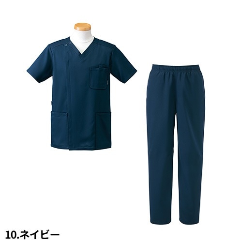 スクラブ 上下セット 白衣 パンツ リゼルヴァ RISERVA ユニセックス 男女兼用 半袖 医療 医師 医者 歯医者 看護師 ナース ナース服 手術衣 ストレッチ 総ゴム R8192 R7192P 制服 ユニフォーム 病院 介護 訪問看護 おしゃれ かわいい かっこいい