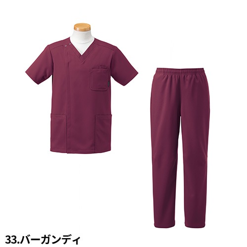 スクラブ 上下セット 白衣 パンツ リゼルヴァ RISERVA ユニセックス 男女兼用 半袖 医療 医師 医者 歯医者 看護師 ナース ナース服 手術衣 ストレッチ 総ゴム R8192 R7192P 制服 ユニフォーム 病院 介護 訪問看護 おしゃれ かわいい かっこいい