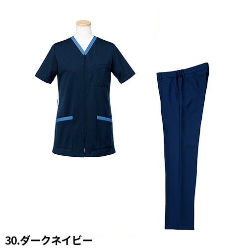 スクラブ 上下セット 白衣 パンツ リゼルヴァ RISERVA メンズ 男性用 半袖 医療 医師 医者 歯医者 看護師 ナース ナース服 手術衣 前開き ストレート R8797 R7797P 制服 ユニフォーム 病院 エステ 介護 おしゃれ かっこいい