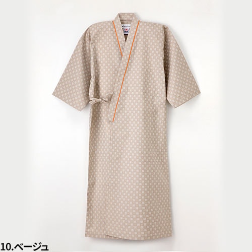 患者衣 ゆかた型 検診衣 ナガイレーベン RG-1450 病衣 入院着 患者着 半袖 メンズ レディース 浴衣 浴衣式 検査 検診 健康診断 入院 患者 院内着 病院 介護 おしゃれ かわいい 可愛い かっこいい 綿 ポリエステル