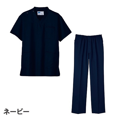 【メール便対応】スクラブ 白衣 上下セット パンツ 自重堂 whisel ユニセックス 男女兼用 医療 医師 医者 看護師 ナース 手術衣 WH11485 WH11486 人気 ポケット 制服 ユニフォーム 病院 動物病院 介護 おしゃれ かわいい かっこいい