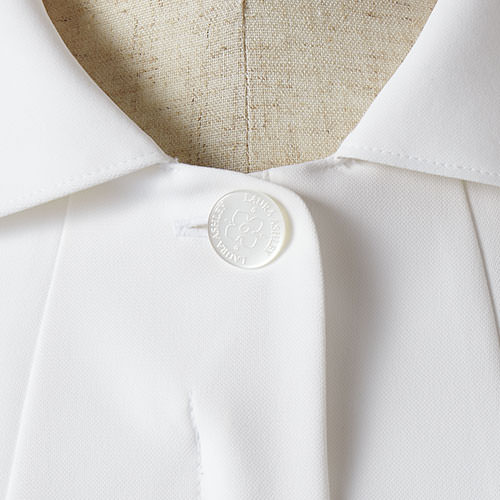 ナースワンピース 白衣 ナース服 LW403 住商モンブラン 半袖 レディース 女性用 医療用 看護師 ナース ナースウェア 病院 クリニック エステ サロン 事務 受付 人気 襟付き 花柄 おしゃれ かわいい 可愛い きれいめ