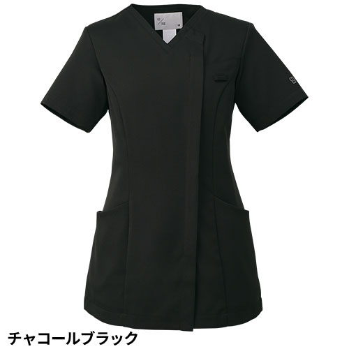 [ 特別価格 ]スクラブ 白衣 レディース 女性用 住商モンブラン uka 半袖 UM501 医療 制服 ユニフォーム 看護師 ナース 病院 エステ 美容 歯医者 サロン ファスナー おしゃれ かわいい 可愛い 医療用 ウカ きれい 前開き 透けにくい 動きやすい 人気 おすすめ
