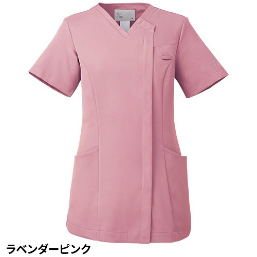 [ 特別価格 ]スクラブ 白衣 レディース 女性用 住商モンブラン uka 半袖 UM501 医療 制服 ユニフォーム 看護師 ナース 病院 エステ 美容 歯医者 サロン ファスナー おしゃれ かわいい 可愛い 医療用 ウカ きれい 前開き 透けにくい 動きやすい 人気 おすすめ