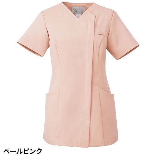 [ 特別価格 ]スクラブ 白衣 レディース 女性用 住商モンブラン uka 半袖 UM501 医療 制服 ユニフォーム 看護師 ナース 病院 エステ 美容 歯医者 サロン ファスナー おしゃれ かわいい 可愛い 医療用 ウカ きれい 前開き 透けにくい 動きやすい 人気 おすすめ