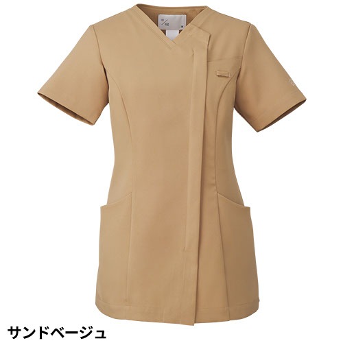 [ 特別価格 ]スクラブ 白衣 レディース 女性用 住商モンブラン uka 半袖 UM501 医療 制服 ユニフォーム 看護師 ナース 病院 エステ 美容 歯医者 サロン ファスナー おしゃれ かわいい 可愛い 医療用 ウカ きれい 前開き 透けにくい 動きやすい 人気 おすすめ
