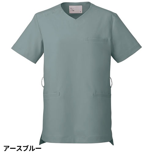 [ 特別価格 ]スクラブ 白衣 ユニセックス 住商モンブラン uka 半袖 UM502 メンズ レディース 男女兼用 医療 制服 ユニフォーム 看護師 ナース 病院 エステ 美容 歯医者 サロン ファスナー おしゃれ かわいい ウカ きれい 透けにくい 動きやすい 人気 おすすめ