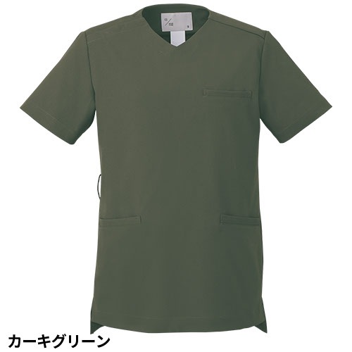 [ 特別価格 ]スクラブ 白衣 ユニセックス 住商モンブラン uka 半袖 UM502 メンズ レディース 男女兼用 医療 制服 ユニフォーム 看護師 ナース 病院 エステ 美容 歯医者 サロン ファスナー おしゃれ かわいい ウカ きれい 透けにくい 動きやすい 人気 おすすめ