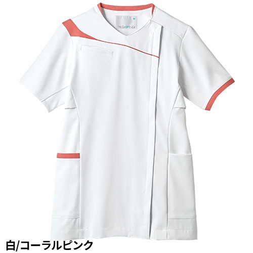 スクラブ 白衣 レディース 女性用 住商モンブラン スクラブ レディス 半袖 MS354-0104 -0109 -0192 -0549 -0940 -4042 -4240 -4340 -4905 医療 制服 ユニフォーム 医者 医師 看護師 ナース 病院 おしゃれ かわいい 可愛い かっこいい