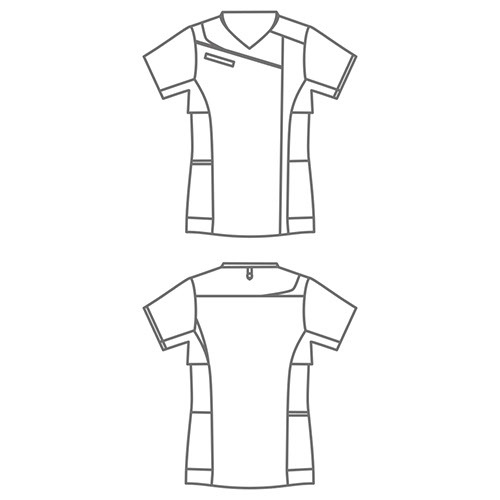 スクラブ 白衣 レディース 女性用 住商モンブラン スクラブ レディス 半袖 MS354-0104 -0109 -0192 -0549 -0940 -4042 -4240 -4340 -4905 医療 制服 ユニフォーム 医者 医師 看護師 ナース 病院 おしゃれ かわいい 可愛い かっこいい