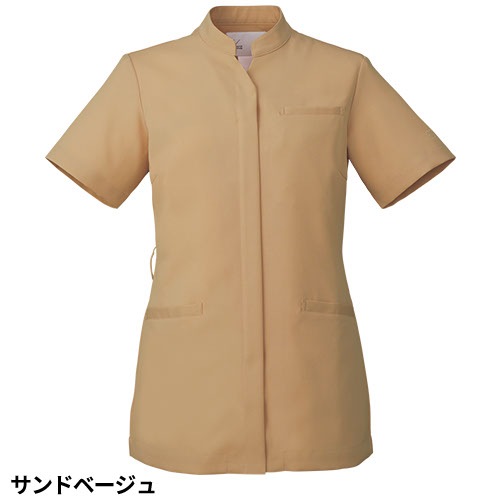 [ 特別価格 ]ケーシー 白衣 ジャケット レディース 女性用 住商モンブラン uka ジャケット 半袖 UM801 医療 制服 ユニフォーム 医者 医師 看護師 ナース 病院 エステ 美容 歯医者 サロン おしゃれ かわいい 可愛い 医療用 ウカ きれい 透けにくい 動きやすい 人気 おすすめ