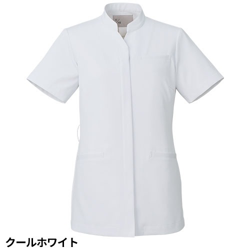 [ 特別価格 ]ケーシー 白衣 ジャケット レディース 女性用 住商モンブラン uka ジャケット 半袖 UM801 医療 制服 ユニフォーム 医者 医師 看護師 ナース 病院 エステ 美容 歯医者 サロン おしゃれ かわいい 可愛い 医療用 ウカ きれい 透けにくい 動きやすい 人気 おすすめ
