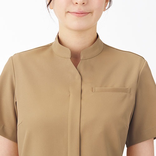 [ 特別価格 ]ケーシー 白衣 ジャケット レディース 女性用 住商モンブラン uka ジャケット 半袖 UM801 医療 制服 ユニフォーム 医者 医師 看護師 ナース 病院 エステ 美容 歯医者 サロン おしゃれ かわいい 可愛い 医療用 ウカ きれい 透けにくい 動きやすい 人気 おすすめ