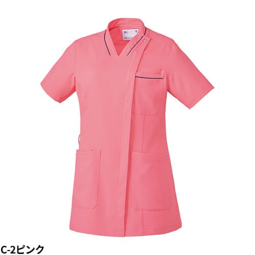 ジャケット 白衣 ケーシー MZ-0217 医療 ミズノ MIZUNO レディース 女性用 半袖 医師 医者 女医 看護師 ナース 医療用 病院 整体 人気 上衣 医務衣 診察衣 制電 ストレッチ 伸縮性 可愛い かわいい おしゃれ おすすめ 通販