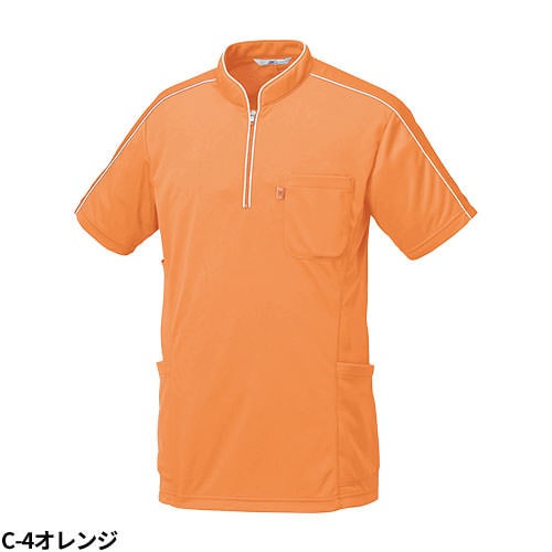 PGGオレンジポロシャツ　未使用 ニット シャツ ポロシャツ 半袖 MZ-0170 ミズノ MIZUNO 介護服