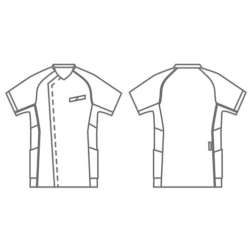 スクラブ 白衣 メンズ レディース 男女兼用 ユニセックス 住商モンブラン スクラブ 兼用 半袖 MS401-0132 -0173 -0183 -3283 -6183 -7273 -8322 -8373 医療 制服 ユニフォーム 医者 医師 看護師 ナース 病院 おしゃれ かわいい 可愛い かっこいい