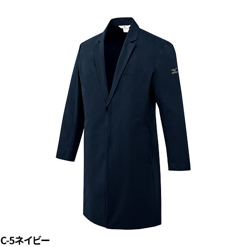 ドクターコート 長袖 MZ-0309 ミズノ MIZUNO 白衣 メンズ 男性用 ストレッチ 医者 病院 看護師 ナース エステ 医療用 実験 制服 ユニフォーム 軽量 名入れ おしゃれ かっこいい 動きやすい おすすめ