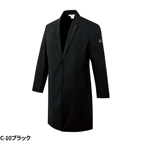 ドクターコート 長袖 MZ-0309 ミズノ MIZUNO 白衣 メンズ 男性用 ストレッチ 医者 病院 看護師 ナース エステ 医療用 実験 制服 ユニフォーム 軽量 名入れ おしゃれ かっこいい 動きやすい おすすめ