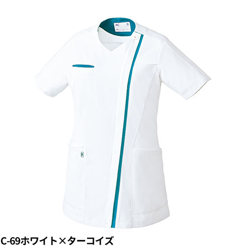 ジャケット 白衣 ケーシー MZ-0235 医療 ミズノ MIZUNO レディース 女性用 半袖 医師 女医 医者 看護師 ナース 薬剤師 医療用 人気 上衣 医務衣 診察衣 ストレッチ 伸縮性 動きやすい 可愛い かわいい おしゃれ
