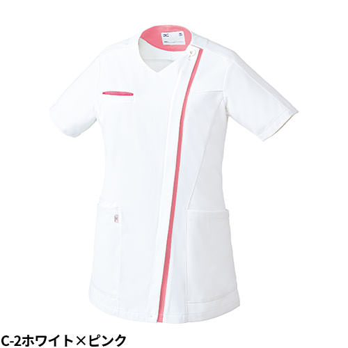 ジャケット 白衣 ケーシー MZ-0235 医療 ミズノ MIZUNO レディース 女性用 半袖 医師 女医 医者 看護師 ナース 薬剤師 医療用 人気 上衣 医務衣 診察衣 ストレッチ 伸縮性 動きやすい 可愛い かわいい おしゃれ