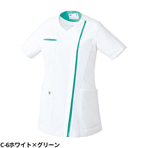 ジャケット 白衣 ケーシー MZ-0235 医療 ミズノ MIZUNO レディース 女性用 半袖 医師 女医 医者 看護師 ナース 薬剤師 医療用 人気 上衣 医務衣 診察衣 ストレッチ 伸縮性 動きやすい 可愛い かわいい おしゃれ