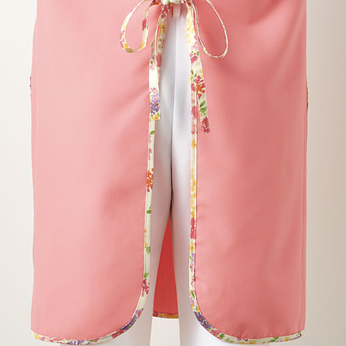 住商モンブラン エプロン(女性用) LW501-23・52・83・62 エプロン 介護 介護士 介護用 保育士 制服 ユニフォーム 汚れ防止 食事 花柄 チュニック おしゃれ かわいい 可愛い 通販