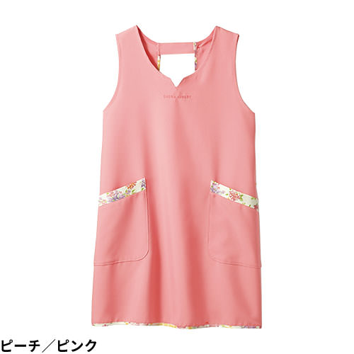 住商モンブラン エプロン(女性用) LW501-23・52・83・62 エプロン 介護 介護士 介護用 保育士 制服 ユニフォーム 汚れ防止 食事 花柄 チュニック おしゃれ かわいい 可愛い 通販