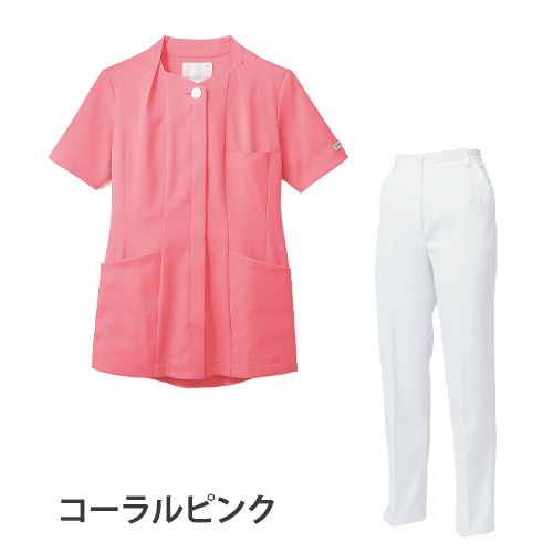 ジャケット 上下セット 白衣 白パンツ 住商モンブラン レディース 女性