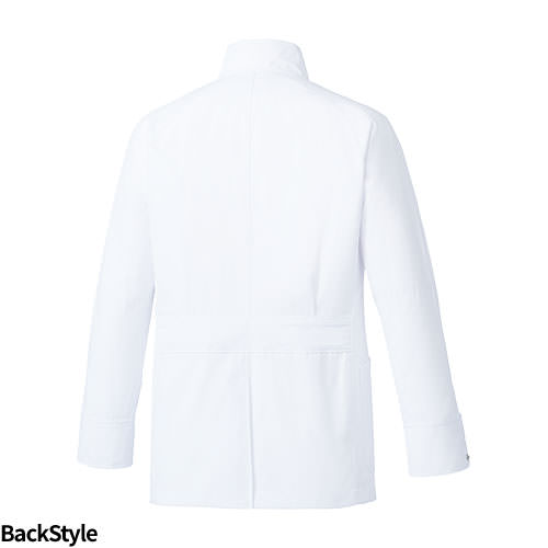 ドクターコート ミズノ MIZUNO MZ-0056 長袖 ハーフコート 白衣 メンズ 男性用 ファスナー 白 ハーフ丈 ショート丈 短め 医者 病院 看護師 ナース 医療用 制服 ユニフォーム おしゃれ かっこいい