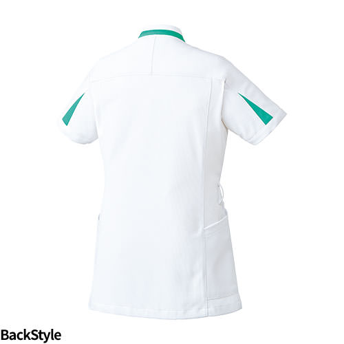 ケーシー 白衣 ジャケット MZ-0233 医療 ミズノ MIZUNO レディース 女性用 半袖 医師 医者 看護師 ナース 医療用 人気 上衣 医務衣 診察衣 ストレッチ 伸縮性 涼しい ポケット 可愛い かわいい おしゃれ おすすめ