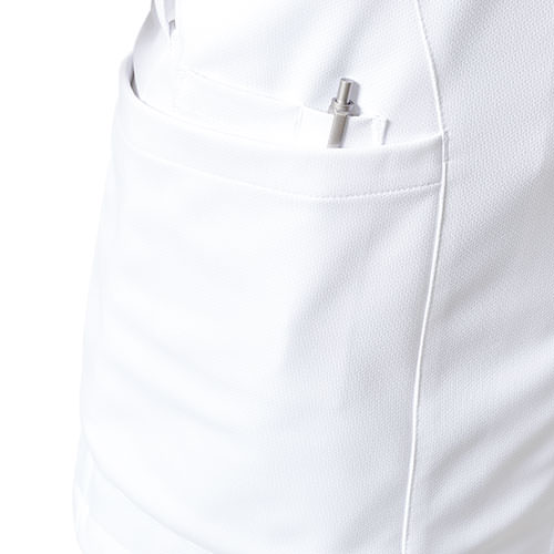 ケーシー 白衣 ジャケット MZ-0233 医療 ミズノ MIZUNO レディース 女性用 半袖 医師 医者 看護師 ナース 医療用 人気 上衣 医務衣 診察衣 ストレッチ 伸縮性 涼しい ポケット 可愛い かわいい おしゃれ おすすめ
