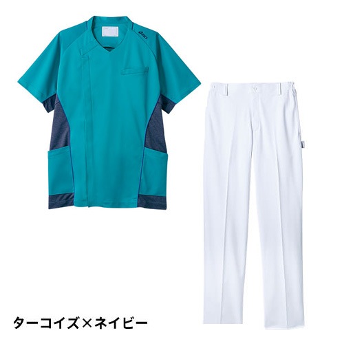 スクラブ 上下セット 白衣 白パンツ 住商モンブラン メンズ 男性用 医療 医師 医者 歯医者 看護師 半袖 ナース ナース服 手術衣 軽量 CHM856-30・49・90 CHM652-10 制服 ユニフォーム 病院 介護 訪問看護 おしゃれ かわいい 可愛い かっこいい