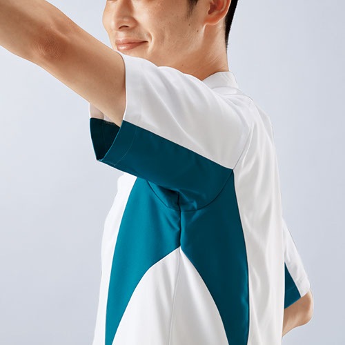 スクラブ 白衣 メンズ 男性用 住商モンブラン スクラブ メンズ 半袖 MS857-10、MS857-14、MS857-19 医療 制服 ユニフォーム 医者 医師 看護師 ナース 病院 おしゃれ かっこいい医療用 前開き ファスナー クリニック