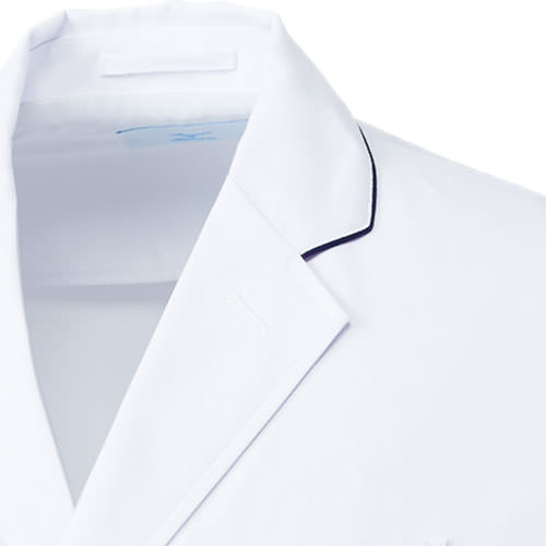 ドクターコート 長袖 MZ-0108 ミズノ MIZUNO 白衣 メンズ 男性用 医者 病院 看護師 ナース 薬剤師 薬局 医療用 制服 ユニフォーム パイピング 高級 名入れ おしゃれ かっこいい 動きやすい おすすめ