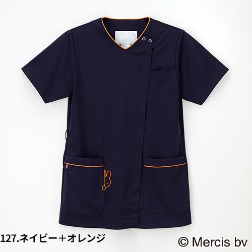 スクラブ 白衣 医療 半袖 MFF-5837 ナガイレーベン Naway レディース