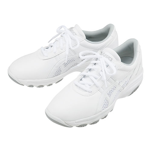 ナースウォーカー201 スニーカー asics アシックス FMN201 ナースシューズ 靴 男女兼用 疲れない 疲れにくい ヒール低め ゴム底 医療 介護 看護師 ナース 介護士 病院 実習 オフィス 快適 おしゃれ 人気 かわいい 可愛い かっこいい