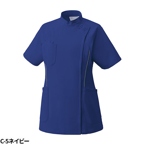 ケーシー 白衣 ジャケット MZ-0048 医療 ミズノ MIZUNO レディース 女性用 半袖 医師 医者 女医 看護師 ナース 医療用 病院 外科 人気 上衣 医務衣 診察衣 制菌 吸汗 速乾 パイピング 可愛い かわいい おしゃれ おすすめ