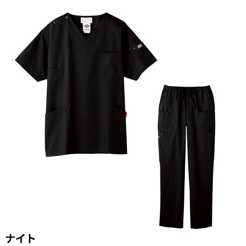 【メール便対応】白衣 上下セット(7033SC+5017SC) スクラブ パンツ ディッキーズ Dickies ユニセックス 男女兼用 医療 医師 医者 看護師 ナース 手術衣 人気 制服 ユニフォーム 病院 介護 おしゃれ かわいい かっこいい