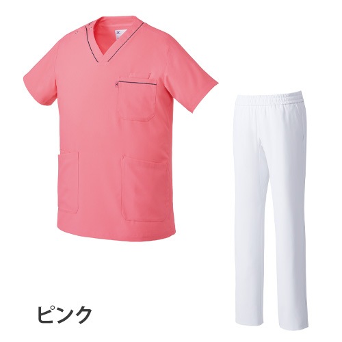 スクラブ 上下セット 白衣 白パンツ MIZUNO ミズノ ユニセックス