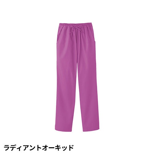 レディスストレートパンツ スクラブ パンツ 6012SC PANTONE パントン FOLK レディース 白衣 ズボン 医療用 人気 制服 ユニフォーム 医師 看護師 歯科 歯科衛生士 スリム 総ゴム おしゃれ 可愛い おすすめ