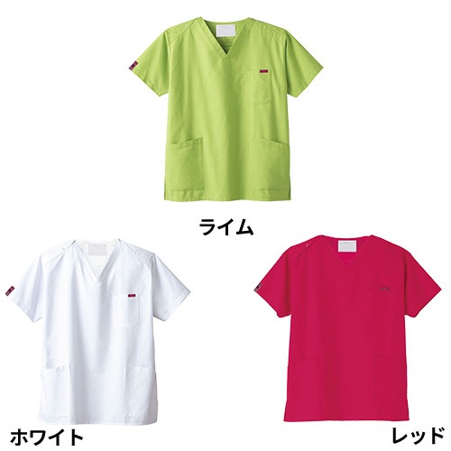 【メール便対応】白衣 上下セット(7000SC+6003SC) スクラブ パンツ PANTONE パントン FOLK ユニセックス 男女兼用 医療 医師 医者 看護師 ナース 手術衣 人気 制服 ユニフォーム 病院 介護 おしゃれ かわいい かっこいい