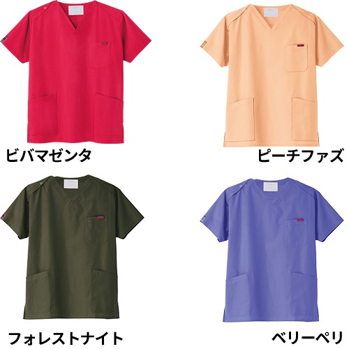 【メール便対応】白衣 上下セット(7000SC+6003SC) スクラブ パンツ PANTONE パントン FOLK ユニセックス 男女兼用 医療 医師 医者 看護師 ナース 手術衣 人気 制服 ユニフォーム 病院 介護 おしゃれ かわいい かっこいい